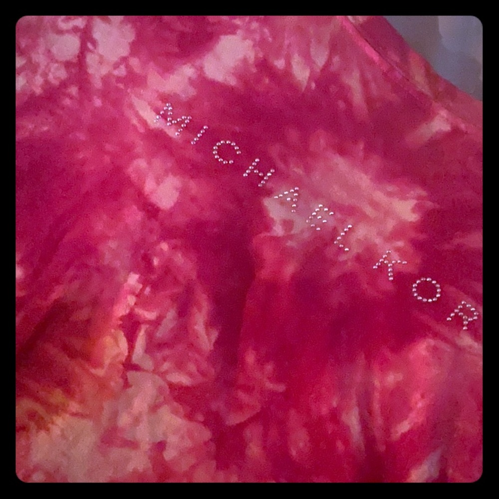 Michael Kors Tie Dye Rhinestone Tee